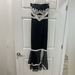 Jonathan Simkhai dress black and ivory size 2